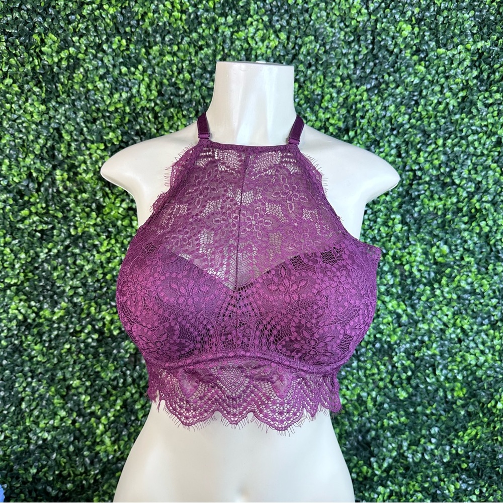 Victoria secret burgundy‎ lacey bralette